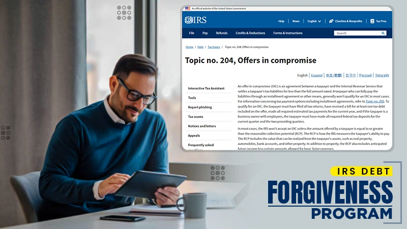 irs debt forgiveness program