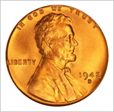 1942 S Wheat Penny