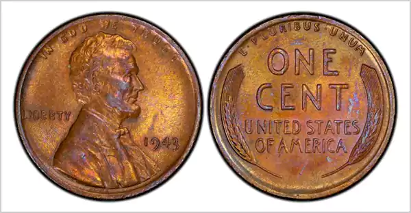 1943 P Bronze Wheat Penny