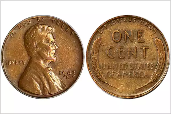 1943 S Bronze Wheat Penny