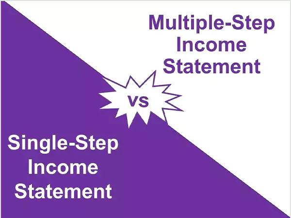 single step vs multi step income statementt