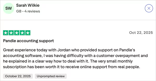 ratings on Trustpilot