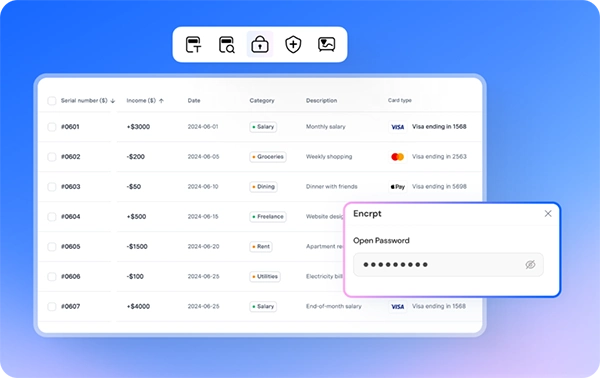 Password Protect PDF Invoices