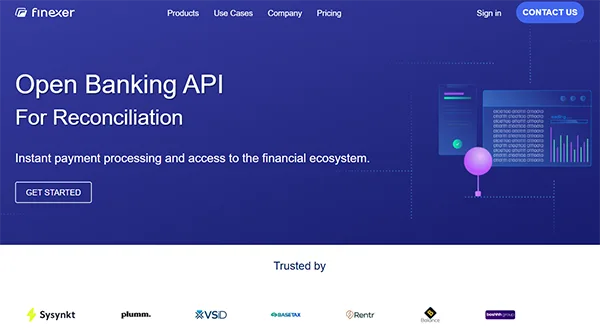 Open banking API for reconciliation
